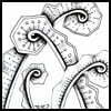 Zentangle pattern: Fescurus Verae. Image © Linda Farmer and TanglePatterns.com. ALL RIGHTS RESERVED. You may use this image for your personal non-commercial reference only. The unauthorized pinning, reproduction or distribution of this copyrighted work is illegal.