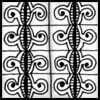 Zentangle pattern: Fimples. Image © Linda Farmer and TanglePatterns.com. ALL RIGHTS RESERVED. You may use this image for your personal non-commercial reference only. The unauthorized pinning, reproduction or distribution of this copyrighted work is illegal.