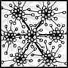 Zentangle pattern: Fission. Image © Linda Farmer and TanglePatt