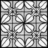 Zentangle pattern: Fjord