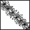 Zentangle pattern: Flowervine
