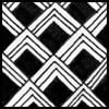 Zentangle pattern: FLUKES