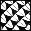 Zentangle pattern: Flying Geese