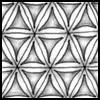 Zentangle pattern: Foliatry. Image © Linda Farmer and TanglePatterns.com. ALL RIGHTS RESERVED. You may use this image for your personal non-commercial reference only. The unauthorized pinning, reproduction or distribution of this copyrighted work is illegal.