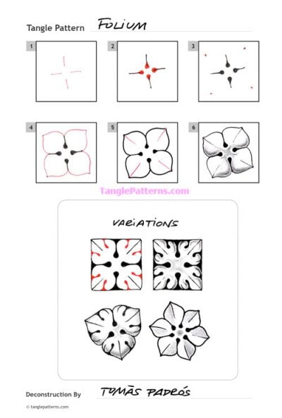 How to draw FOLIUM « TanglePatterns.com