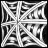 Zentangle pattern: Fracas