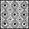 Zentangle pattern: Fr'eggs. Image © Linda Farmer and TanglePatterns.com. ALL RIGHTS RESERVED. You may use this image for your personal non-commercial reference only. The unauthorized pinning, reproduction or distribution of this copyrighted work is illegal.
