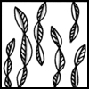 Zentangle pattern: Frond. Image © Linda Farmer and TanglePatterns.com. ALL RIGHTS RESERVED. You may use this image for your personal non-commercial reference only. The unauthorized pinning, reproduction or distribution of this copyrighted work is illegal.