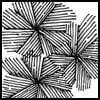 Zentangle pattern: Frost Flower. Image © Linda Farmer and TanglePatterns.com. ALL RIGHTS RESERVED. You may use this image for your personal non-commercial reference only. The unauthorized pinning, reproduction or distribution of this copyrighted work is illegal.