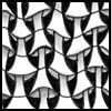 Zentangle pattern: Fungees