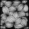Zentangle pattern: Garlic Cloves