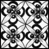 Zentangle pattern: Gelis. Image © Linda Farmer and TanglePatterns.com. ALL RIGHTS RESERVED. You may use this image for your personal non-commercial reference only. The unauthorized pinning, reproduction or distribution of this copyrighted work is illegal.