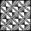 Zentangle pattern: Graancirkel