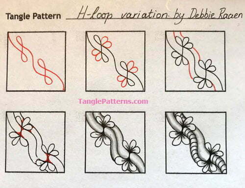 How to draw H-LOOP « TanglePatterns.com