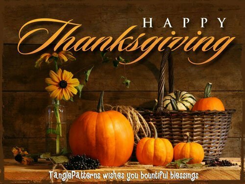 TanglePatterns wishes you bountiful blessings and a very Happy Thanksgiving