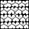 Zentangle pattern: Heart S. Image © Linda Farmer and TanglePatterns.com. ALL RIGHTS RESERVED. You may use this image for your personal non-commercial reference only. The unauthorized pinning, reproduction or distribution of this copyrighted work is illegal.