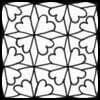 Zentangle pattern: Hearts & Diamonds. Image © Linda Farmer and TanglePatterns.com. ALL RIGHTS RESERVED. You may use this image for your personal non-commercial reference only. The unauthorized pinning, reproduction or distribution of this copyrighted work is illegal.