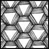 Zentangle pattern: Holdy. Image © Linda Farmer and TanglePatterns.com. ALL RIGHTS RESERVED. You may use this image for your personal non-commercial reference only. The unauthorized pinning, reproduction or distribution of this copyrighted work is illegal.