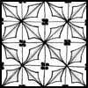 Zentangle pattern: Holly