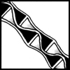 Zentangle pattern: Horizon. Image © Linda Farmer and TanglePatterns.com. ALL RIGHTS RESERVED. You may use this image for your personal non-commercial reference only. The unauthorized pinning, reproduction or distribution of this copyrighted work is illegal.