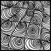 Zentangle pattern: Hypnotic