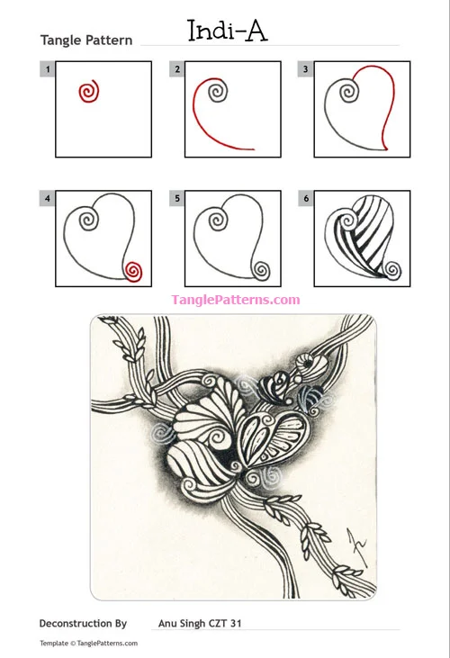 Zentangle - Lesson 101. Only with a pencil and a drawing pen, by Mike, Art Lovers Welcome