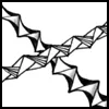 Zentangle pattern: ING