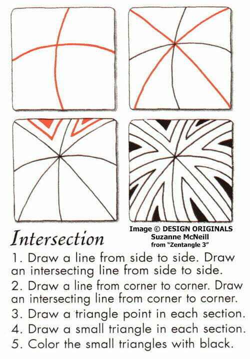 Zentangle pattern: Intersecgtion