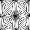 Zentangle pattern: Iriemon. Image © Linda Farmer and TanglePatterns.com. ALL RIGHTS RESERVED. You may use this image for your personal non-commercial reference only. The unauthorized pinning, reproduction or distribution of this copyrighted work is illegal.