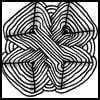 Zentangle pattern: IX