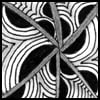 Zentangle pattern: Ixorus. Image © Linda Farmer and TanglePatterns.com. ALL RIGHTS RESERVED. You may use this image for your personal non-commercial reference only. The unauthorized pinning, reproduction or distribution of this copyrighted work is illegal.