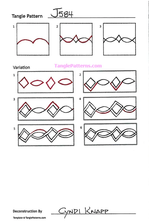 How to draw J584 « TanglePatterns.com
