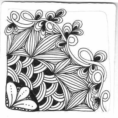 Zentangle by CZT Jane Eileen Malone. Image copyright the artist and used with permission, ALL RIGHTS RESERVED.
