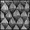 Zentangle pattern: Jilli