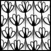 Zentangle pattern: Jilly. Image © Linda Farmer and TanglePatterns.com. ALL RIGHTS RESERVED. You may use this image for your personal non-commercial reference only. The unauthorized pinning, reproduction or distribution of this copyrighted work is illegal.