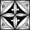 Zentangle pattern: Jo-Zee's. Image © Linda Farmer and TanglePatterns.com. ALL RIGHTS RESERVED. You may use this image for your personal non-commercial reference only. The unauthorized pinning, reproduction or distribution of this copyrighted work is illegal.