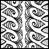 Zentangle pattern: Johnny. Image © Linda Farmer and TanglePatterns.com. ALL RIGHTS RESERVED. You may use this image for your personal non-commercial reference only. The unauthorized pinning, reproduction or distribution of this copyrighted work is illegal.