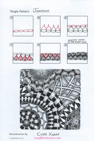 How to draw JUMMAH « TanglePatterns.com