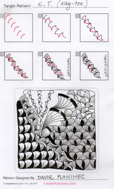 How to draw KAY-TEE « TanglePatterns.com