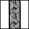 Zentangle pattern: Kev. Image © Linda Farmer and TanglePatterns.com. ALL RIGHTS RESERVED. You may use this image for your personal non-commercial reference only. The unauthorized pinning, reproduction or distribution of this copyrighted work is illegal.