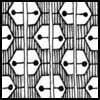 Zentangle pattern: Keystone