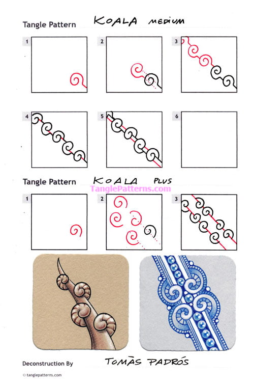 How to draw KOALA « TanglePatterns.com