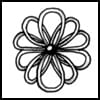Zentangle pattern: Kokoro. Image © Linda Farmer and TanglePatterns.com. ALL RIGHTS RESERVED. You may use this image for your personal non-commercial reference only. The unauthorized pinning, reproduction or distribution of this copyrighted work is illegal.