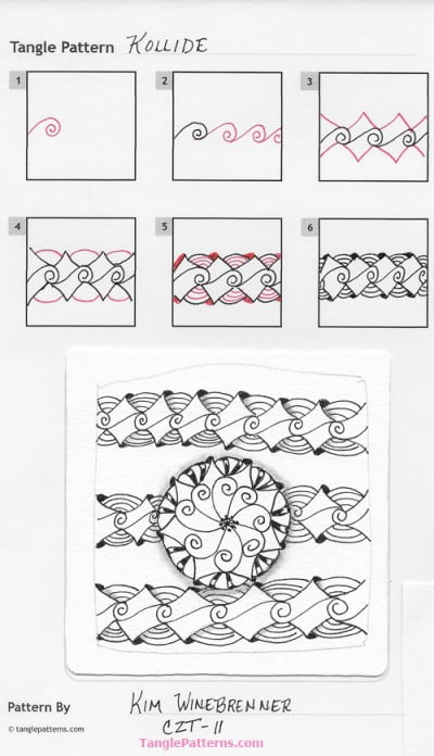 How to draw KOLLIDE « TanglePatterns.com