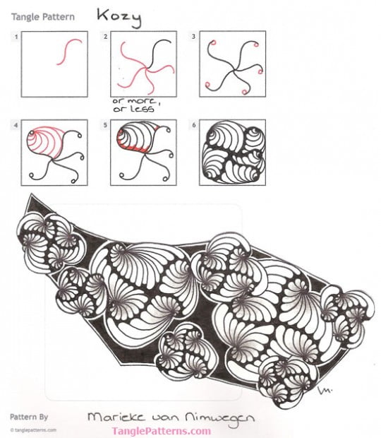 How to draw KOZY « TanglePatterns.com