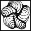 Zentangle pattern: Kozy