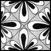 Zentangle pattern: Kuke