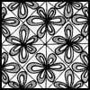 Zentangle pattern: Kuke. Image © Linda Farmer and TanglePatterns.com. ALL RIGHTS RESERVED. You may use this image for your personal non-commercial reference only. The unauthorized pinning, reproduction or distribution of this copyrighted work is illegal.