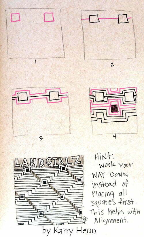 How to draw LAND GIRLZ by Karry Heun