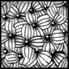 Zentangle pattern: LazyDaizy. Image © Linda Farmer and TanglePatterns.com. ALL RIGHTS RESERVED. You may use this image for your personal non-commercial reference only. The unauthorized pinning, reproduction or distribution of this copyrighted work is illegal.
